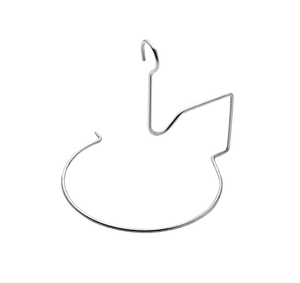 Metal cookie cutter shaped like a dove with an olive branch, silver finish, smooth edges, easy to grip.