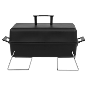 190 Sq. Inch Portable Charcoal Grill in Black