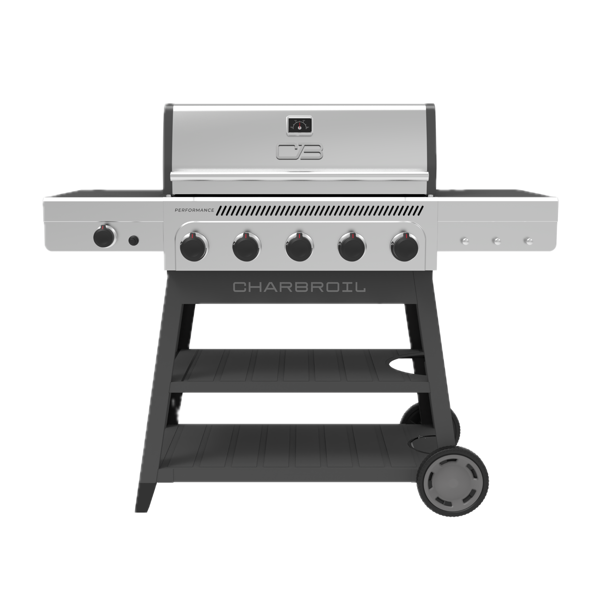 Performance Series™ FlavorMax™ 5 Burner Gas Grill Cart with Side Burne
