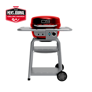 Bistro Pro™ Electric Grill & Griddle + Charcoal Mode Red