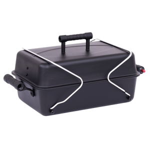 1-Burner Deluxe Portable Propane Gas Table Top Grill in Black