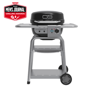 Bistro Pro™ Electric Grill & Griddle + Charcoal Mode Black