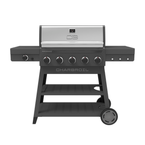 Performance Series™ FlavorMax™ 5 Burner Gas Grill Cart with Side Burner Gray