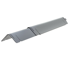 Gray folding portable roof vent cover.