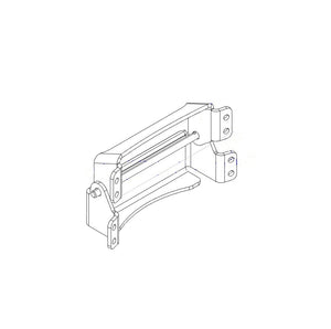 Black and white line drawing of a mechanical bracket assembly.