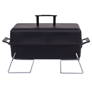 190 Sq. Inch Portable Charcoal Grill in Black
