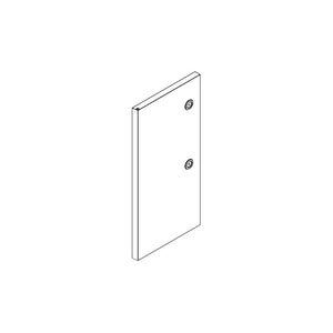 Rectangular wall plate with two visible screw holes, simple design, suitable for electrical or switch cover installation.