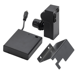 Black electronic sensor kit with connector, control box, and mounting bracket. Compact design, suitable for easy installat...