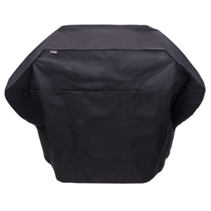Black grill cover by Char-Broil, protective outdoor accessory.