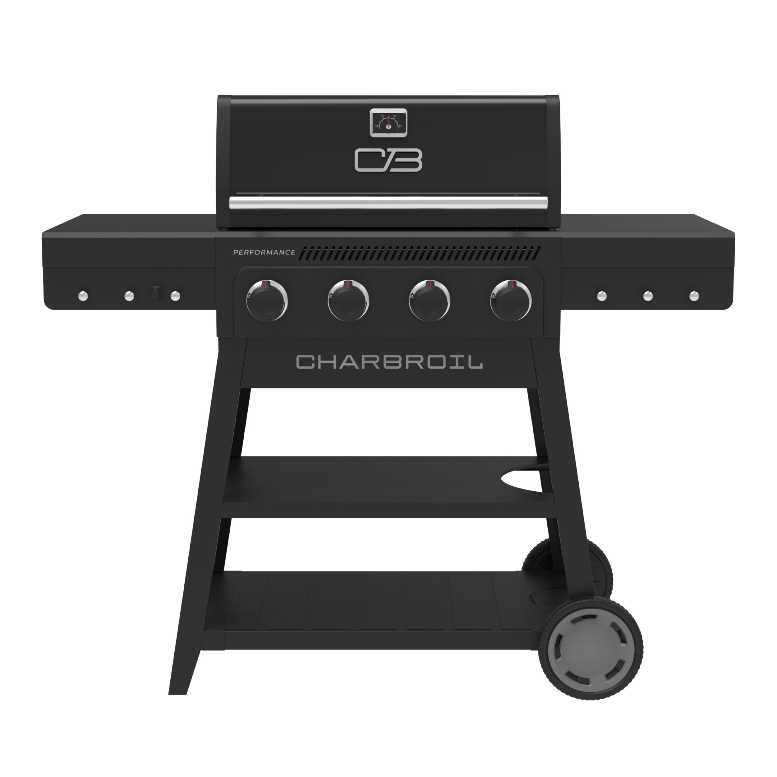 Performance Series™ FlavorMax™ 4 Burner Cart Gas Grill Black Stainless