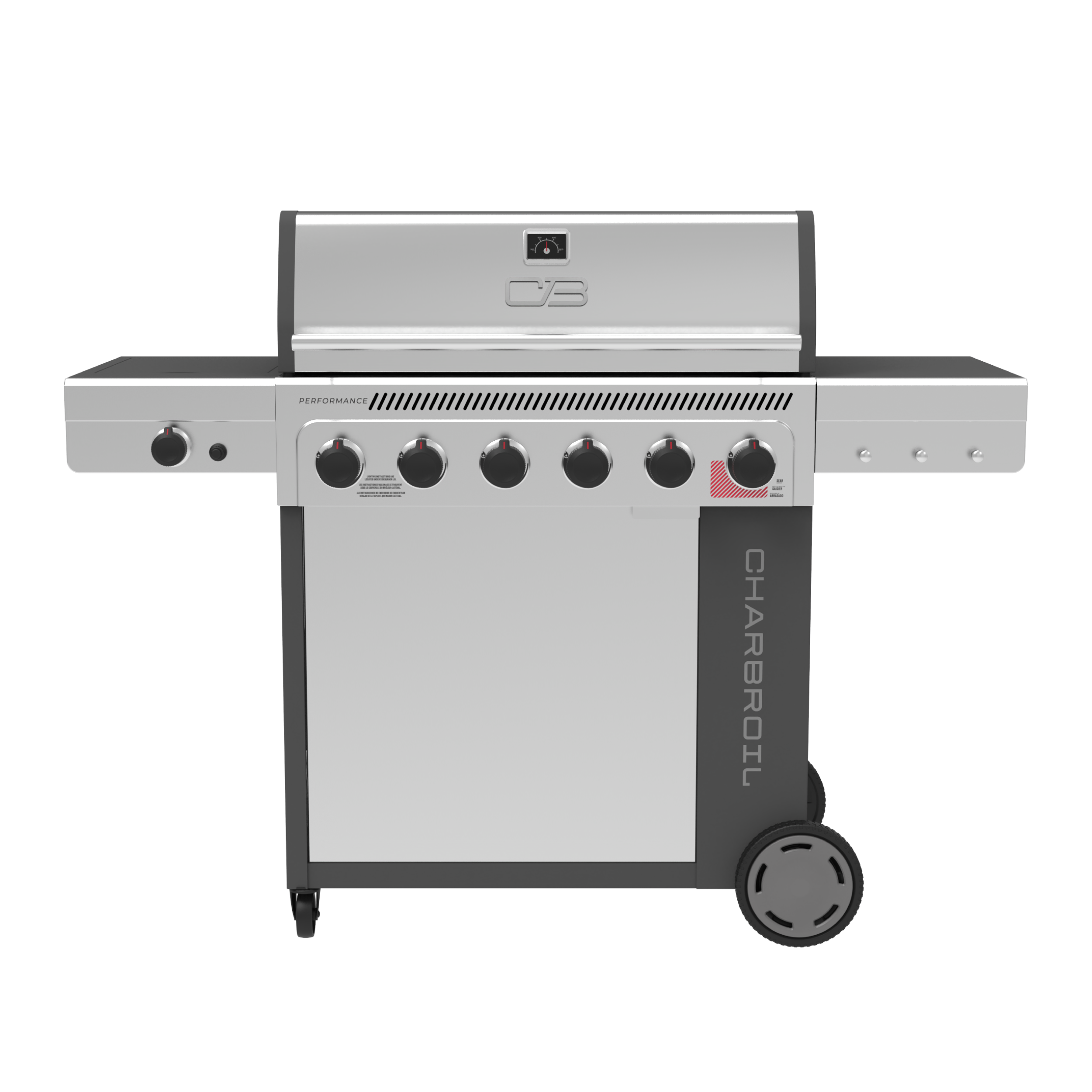 Performance Series™ FlavorMax™ 6 Burner Gas Grill Cabinet with Sear Bu