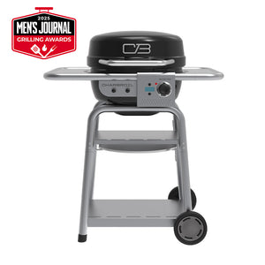 Bistro Pro™ Electric Grill & Griddle + Charcoal Mode Black