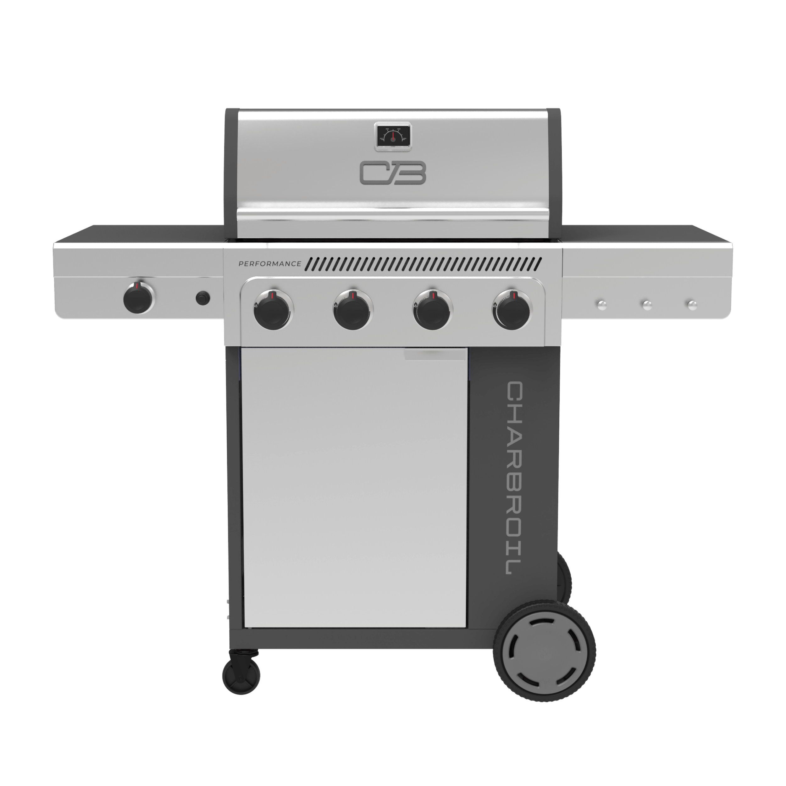 Performance Series™ FlavorMax™ 4 Burner Gas Grill Cabinet with Side Bu