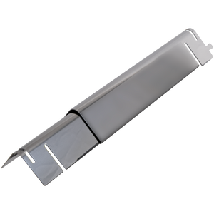 Silver USB flash drive with a sleek, modern design.