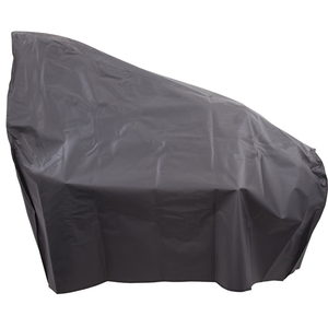 Black waterproof outdoor furniture cover for patio set.