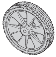WHEEL, 2B GRIDDLE CART, PERFORMANCE