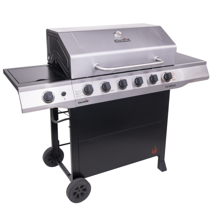 6 Burner Gas Grill Griddle Performance Series Charbroil