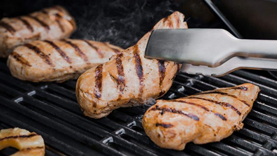 gas grill temp for chicken