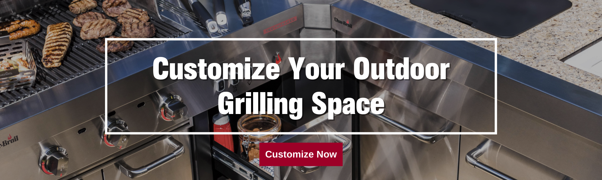 Create your dream outdoor grilling space with our customizable Outdoor Kitchen. - Shop Now