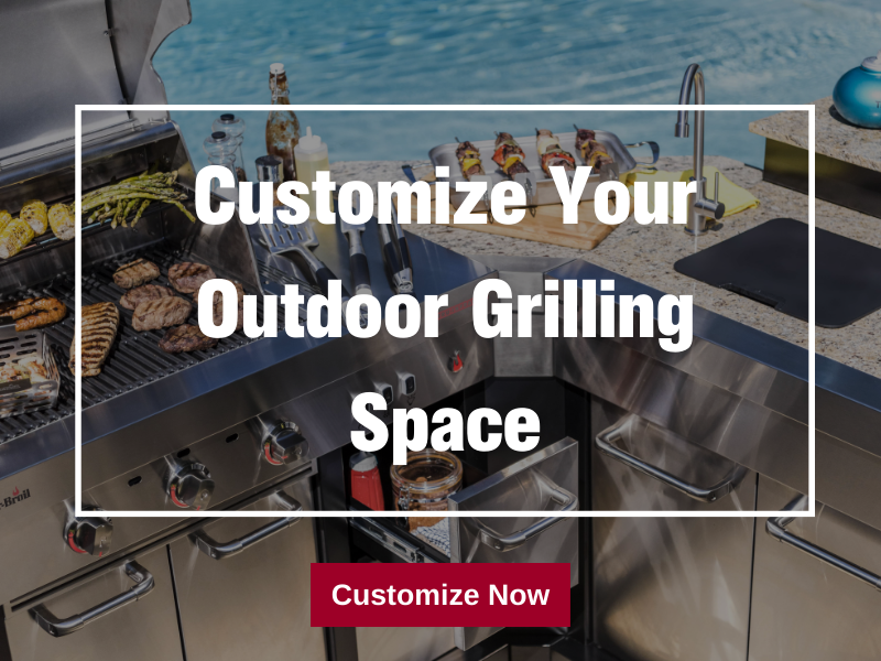 Create your dream outdoor grilling space with our customizable Outdoor Kitchen. - Shop Now